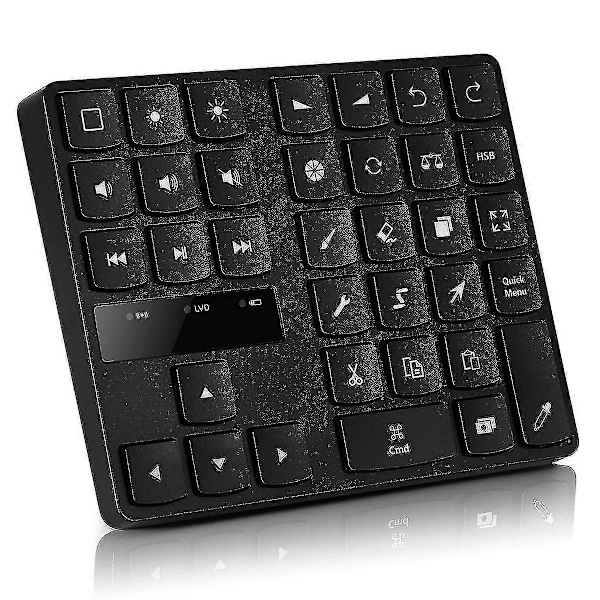 Bluetooth Tegnebrett Tastatur, 35 Taster Oppladbart Trådløst Tastatur For Procreate, Og Tegnesnarvei