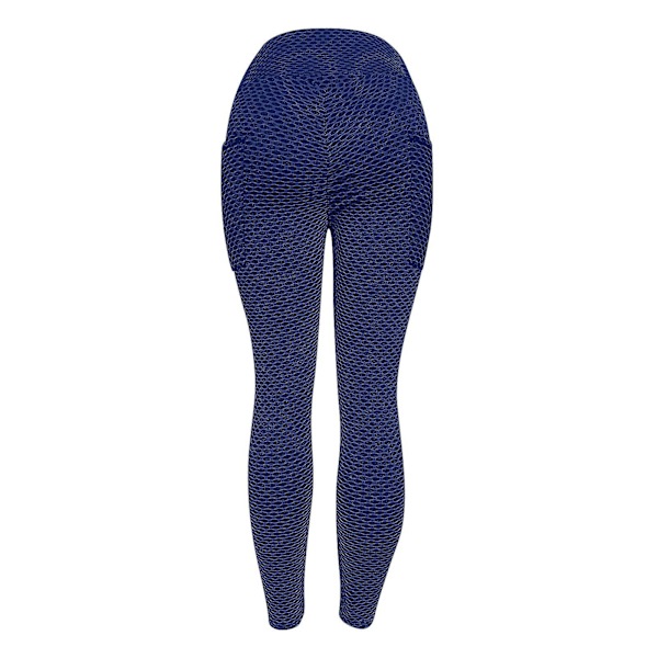 Tflycq Womens Stretch Yoga Leggings Fitness Löpgym Sport Full Längd Active Pants Blue M
