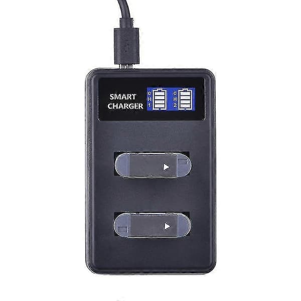 Til Sony NP-BX1 Smart LCD Display USB Dobbeltlader