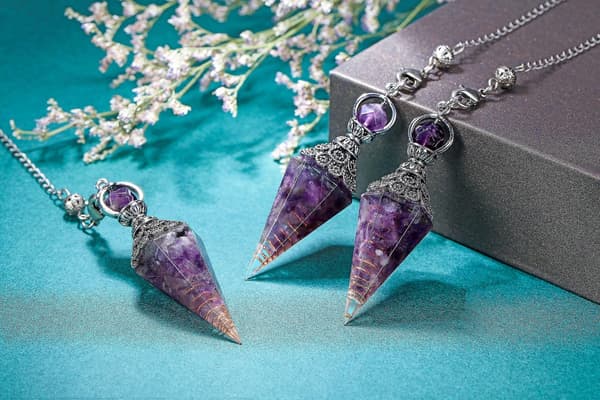 Chakra Krystal Pendul Hexagonal Reiki Healing Krystalpunkter Ædelsten Dowsing Pendul Til Spådom