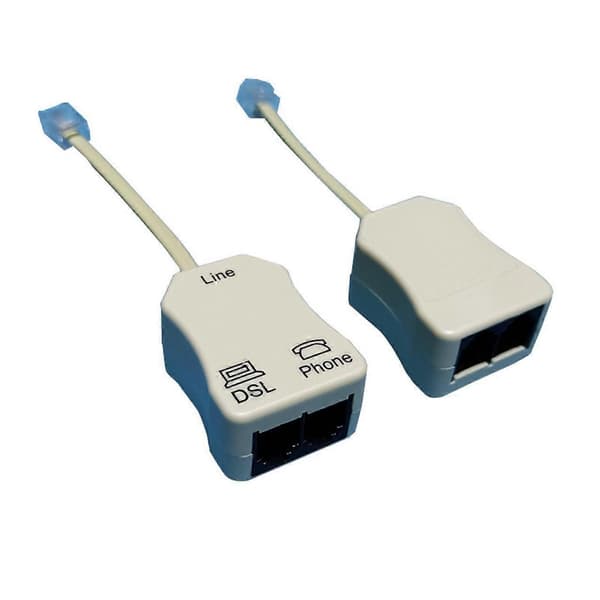 Bærbar Adsl Modem Telefon Fax Inline Splitter Filter Netværk 1 stk
