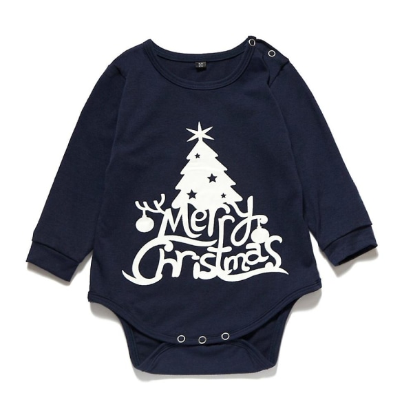 Print pyjamasetti set sopiva joulun uutuuspyjamat aikuisille naisille miehille lapsille vauvoille Baby 6-9 Months