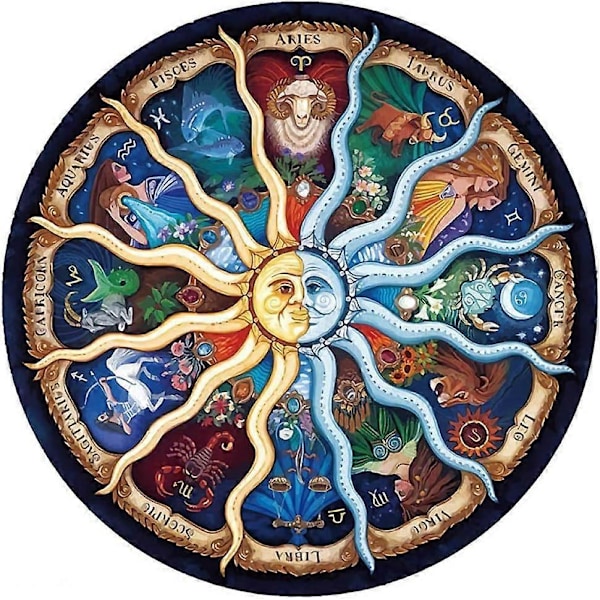 Puslespill for voksne 1000 brikker Jigsaw-puslespill 1000 brikker for voksne Barn Puslespill Leker Gave Zodiak Horoskop 68 x 68 cm