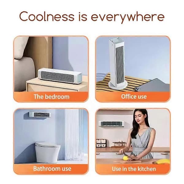 Mini bærbar aircondition Justerbar Mini Køler Blæser til Værelse White