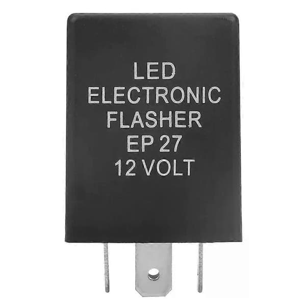 Flash Relæ Blinkrelæ EP27 5-Pin LED Blinklys Blinkrelæ til Blinklys Hyper Flash Fix 12V LED Blinkrelæ EP27