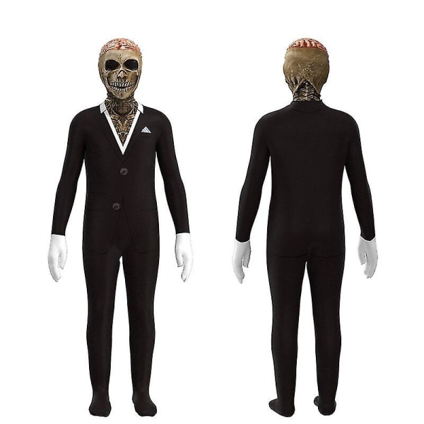 Skeleton Suit Cosplay Dräkt Skull Suit Uniform Halloween kostym för vuxna barn Kids XS