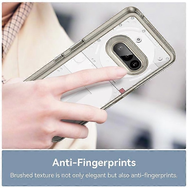 Kompatibel med Nothing Phone (3a) Cover TPU + Akryl Beskyttende Klart Telefon Cover Transparent
