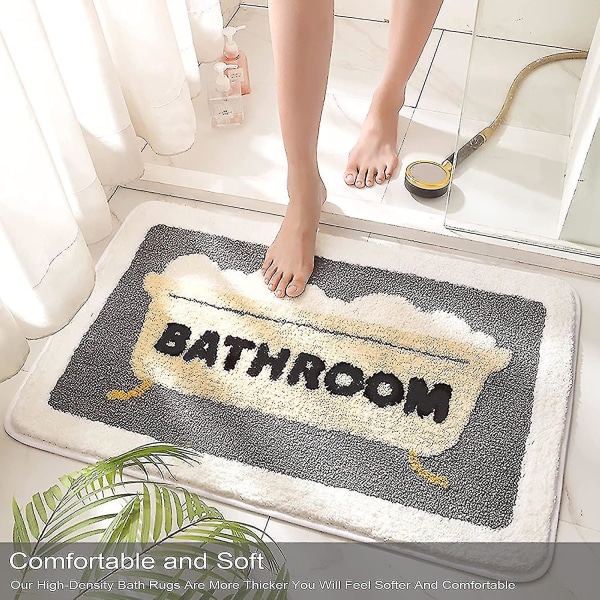 Söpö kylpyhuonematto matto Hauska sarjakuva sisustus Kylpymatto imukykyinen flokkiva pestävä Ei