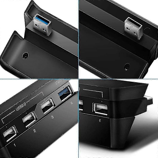 Ps4 Slim -pelikonsolin keskitin, 4 USB-portin keskitin, laajennussovitin