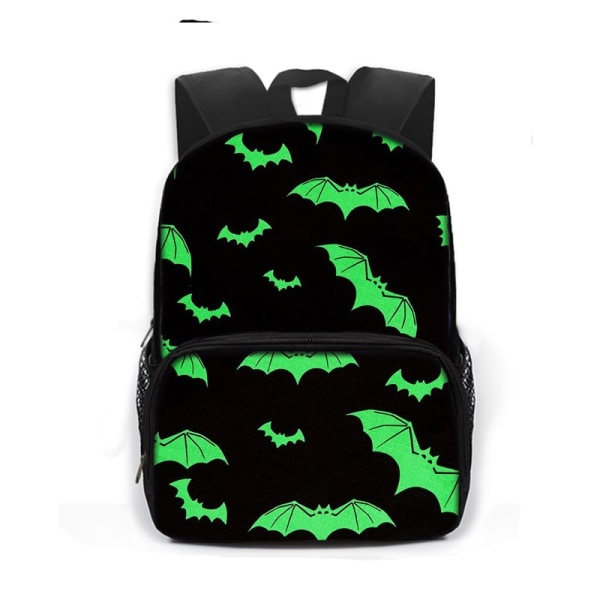 Gothic Bat Ghost Vampire Printing Skolväskor för barn Pojkar Flickor Laptop Ryggsäckar Dagis Skolväska Bokväskor Present style 17