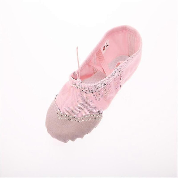 Balettskor för flickor, canvas, delad sula, dansskor, yoga flats, gymnastikskor, storlek 30 A yu