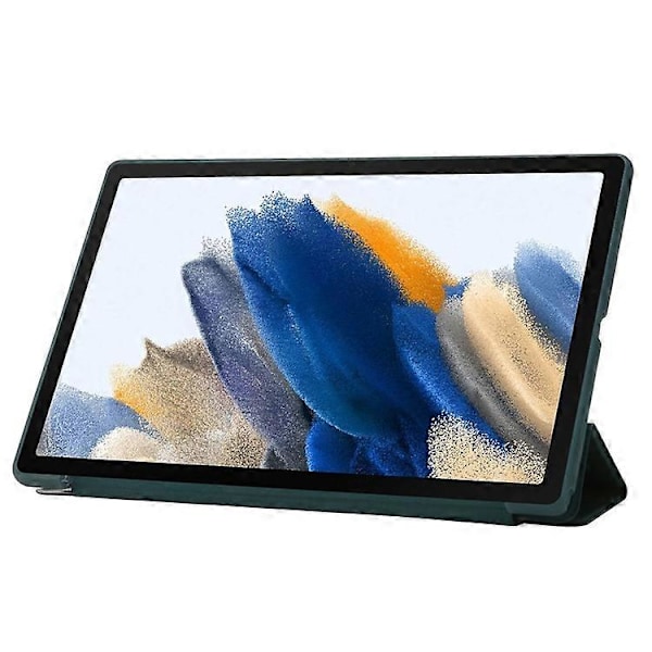 Yhteensopiva Samsung Galaxy Tab A9 -kotelo PU-nahka + silikonikuori origami-jalustalla DarkBlue