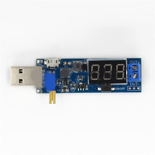 5V till 3.3V 9V 12V 24V Step Up / Down Strömmodul USB Boost-omvandlare