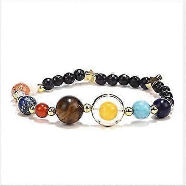 Armband med solsystemet  De nio planeternas väktare Stjärna Naturliga pärlor Armband  Armband för kvinnor och män