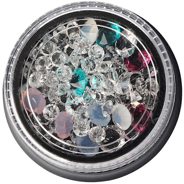 Resin Klar Culet Rhinestone Dekoration AB Bor Nail Art DIY Manicure Charm Blanding