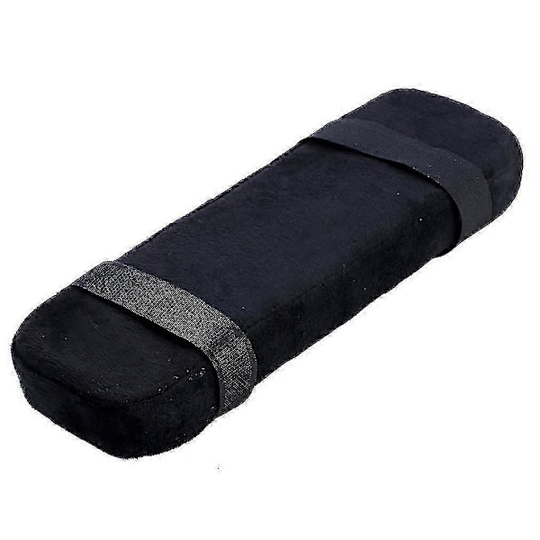 Ekstra Tyk Stol Armlæn Med Memory Foam Armlæn 2 Stk Stol Armlæn (sort)