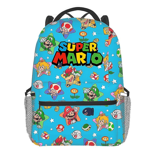 Super Mario Bros Kids Reppu Luigi Pojan Reppu Sarjakuva Anime Opiskelija Kirjakassi Tyttöjen Koululaukku Lapsen Reppu Syntymäpäivälahja Mairo-1