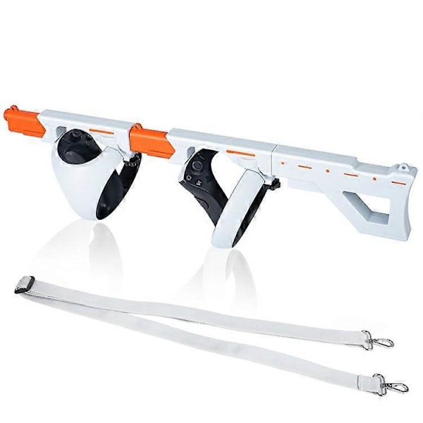 DEVASO Kompatibel För Sony PS VR2 Controller Pistolkolv VR Spelgrepp Fodral VR Headset Ersättningsdelar White