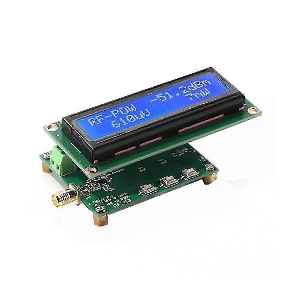 Multifunktionell Bekväm 1MHz-10GHz -50-0DBm Effektmätare Programmerbar RF-effekt Dämpningsvärde RF-effektmätare