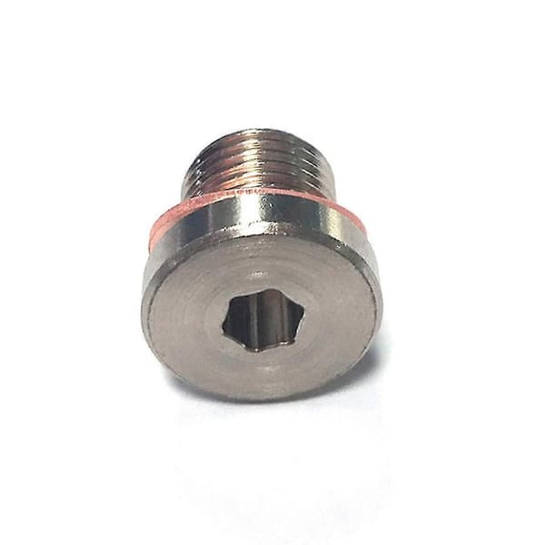 O2 Syresensor Rostfritt Stål Hex Bung Plug Mutter Stegvis Kåpa M12x1.25 Gänga