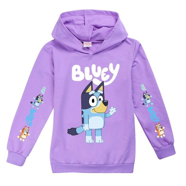 Lapset Teinit Pojat Tytöt Bingo Sininen Casual huppari Huppari Huppari Topit Lahjat Purple 11-12Years