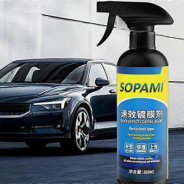 Sopami Bilcoating Spray, Hurtig Bilvoks Poleringsbeskyttelse til Bil og Motorcykel 3 Set