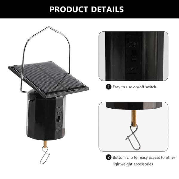 Solcellsdriven Hängande Displaymotor Roterande Liten Motor Solenergi Vindmotor Multipurpose Roterbar H