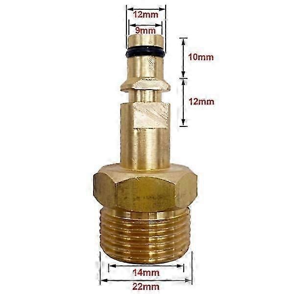 M22 adapter Højtryksrenser pistol slange rør Hurtigkoblingsværktøj