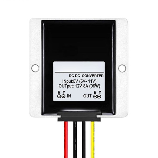 DC-DC 5V-11V til 12V 10A/8A/5A ABS Boost Modul Strømforsyning Step-up Adapter Q