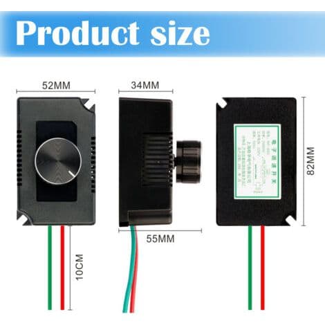 AC-motorvarvtalsregulator, 220V 3000W motorvarvtalsregulator, spänningsregulator, varvtalsregulator.