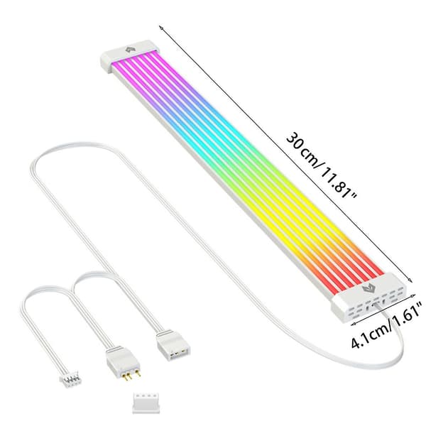 30cm ARGB PC Fodral LED Strip Ljus Dator Ljusramp 5V/3P 4P ARGB Moderkort