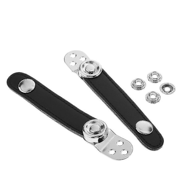 Svarta Bälgarremmar för Dragspel med Metallförlängningsfilm för Dragspel 7,4cm