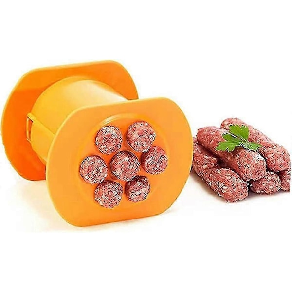 Cevapcici-puristin, manuaalinen makkarakone, ruoan lihamylly, makkaratäyte, hot dog -muotti, grillitarvikkeet, 7 makkaraa yhdellä puristuksella