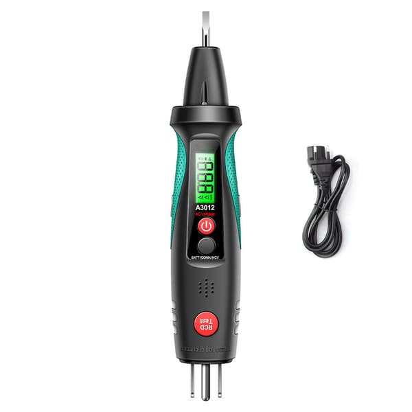Digital Display Socket Circuit Detector Professionell Läckagetestpenna för Hem Hushållsledning EU plug