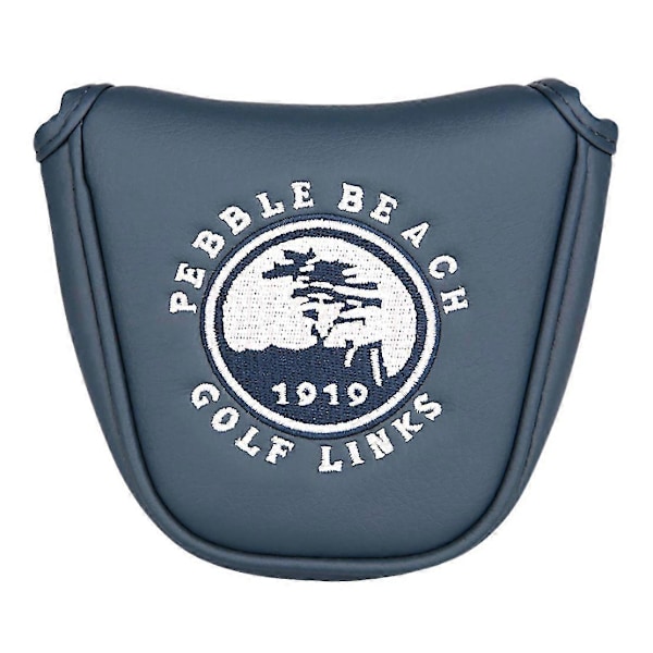 1 st Golf Cover Mallet Headcover Pebble Beach Med Magnetisk Stängning För Putter Klubbhuvudskydd - haoyi