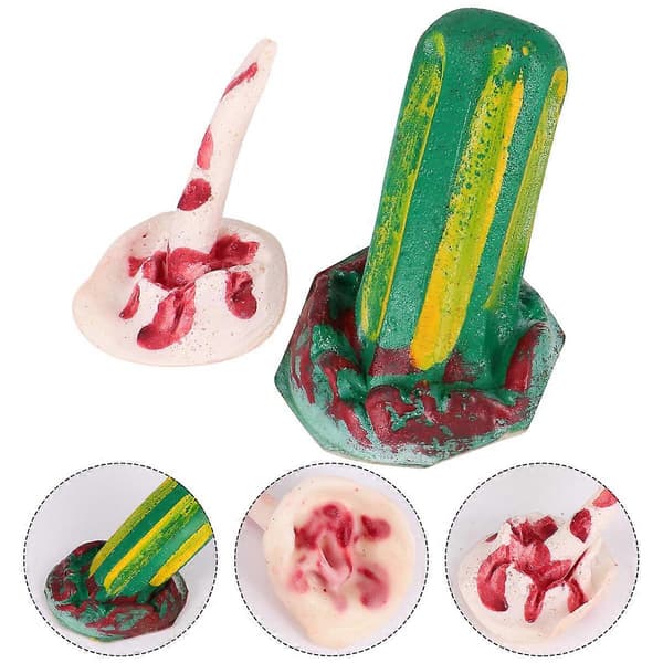 Sårpropp Läskig Sårpropp för Scenföreställning Halloweenfest Gummimaterial 1-pack