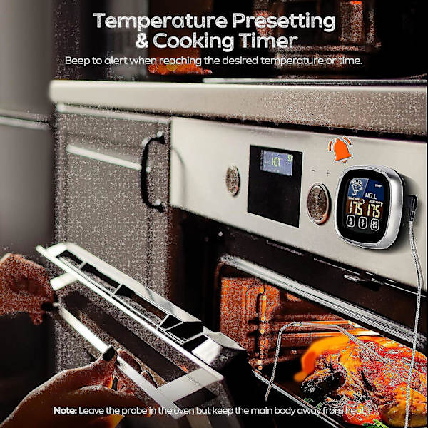 LCD Digital Mattermometer Köttprob Kök Matlagning Grill
