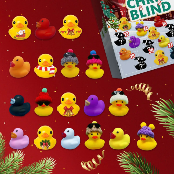 Christmas Rubber Duck Advent Calendar Christmas Rubber Duck 24 Grid Joululahjat Christmas Vibes