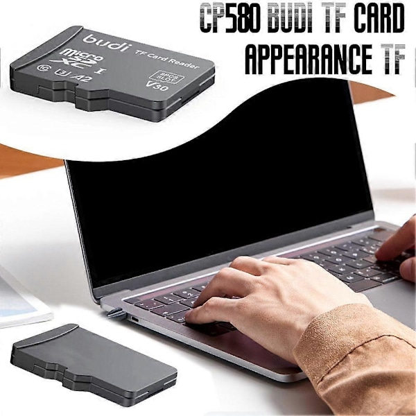 TF-kortinlukija USB TYPE C- ja USB-liitäntäadapteri varustettu kortinpoistoneulalla
