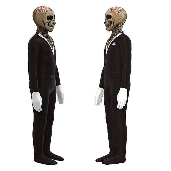 Skeleton Suit Cosplay Dräkt Skull Suit Uniform Halloween kostym för vuxna barn Adult L