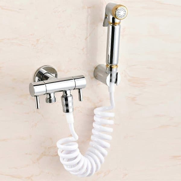 Fleksibel dusjslange for bidet, ABS, 2 m, Hvit