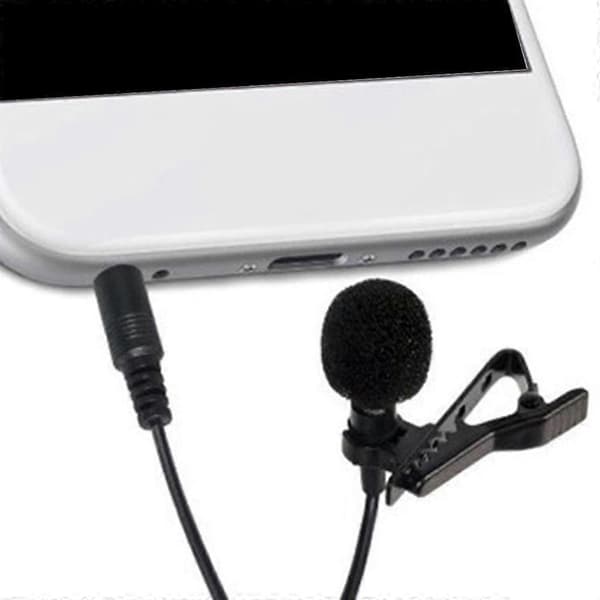 Kompakt Lavalier Clip Mikrofon Plug and Use Gaming Headset Mic 3.5mm Kabelplugg