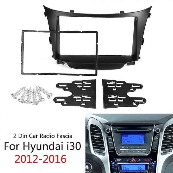 1 Sarja Auton 2 Din Autoradion Stereo Kehyspaneeli Adapteri I30:lle 2012-2016