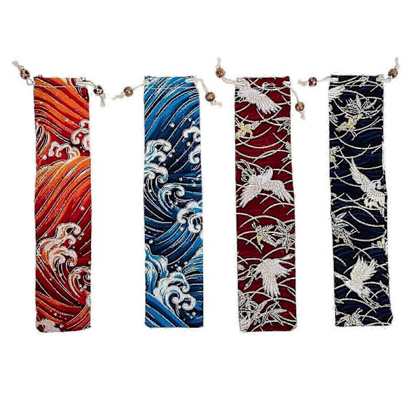 4 stk. Oppbevaringsposer for gafler og kniver i japansk stil, oppbevaringsposer for kammer - Yvan