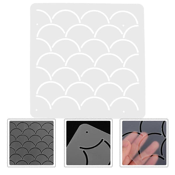 Plast Quiltschablon Patchwork Broderischablon DIY Syverktyg