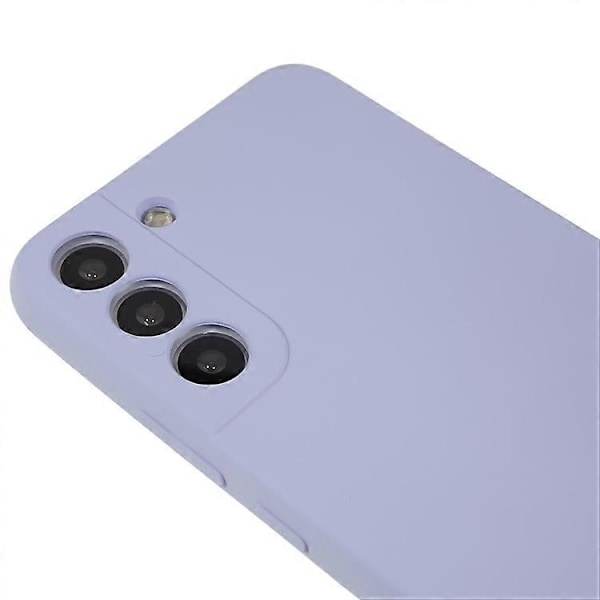 Kompatibel med Samsung Galaxy S21 FE 5G Gummibelagt TPU Telefondeksel Fiberfôr Anti-ripe Beskyttelse LightPurple