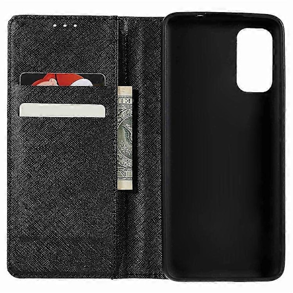 Mobilskal Kompatibelt För Nokia G60 5G, Stöttåligt Magnetiskt Självstängande PU Läder Korsstruktur Ställ Flipfodral Red