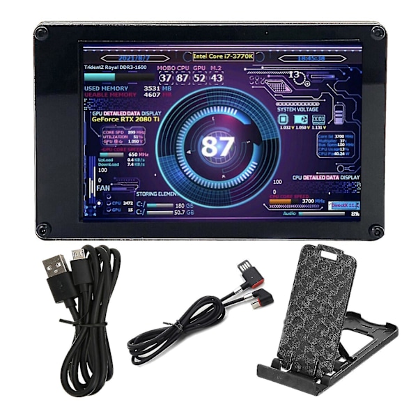 3,5 tommers dataskjerm Ips Lcd-skjerm Lys Aida64 Rgb Pustende Usb-skjerm Underskjerm