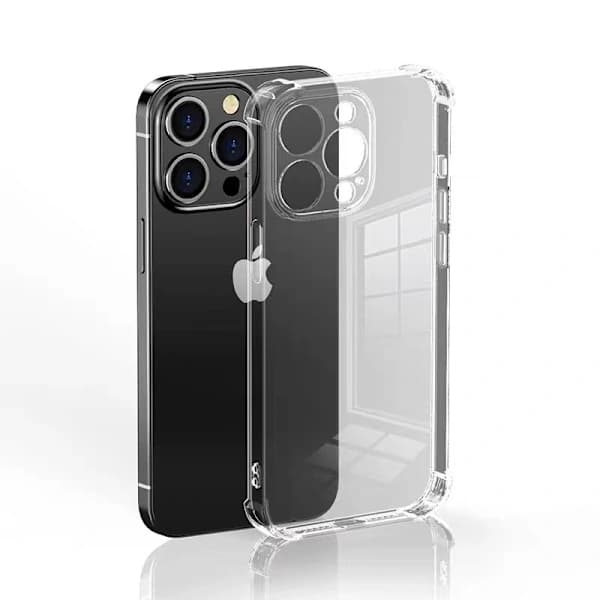 Transparent, förtjockat, stötsäkert telefonfodral för iPhone 17