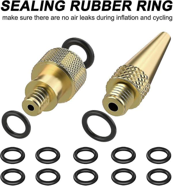24 st Mässing Cykelpump Adapter Set - Ventiladapter Konverteringskit